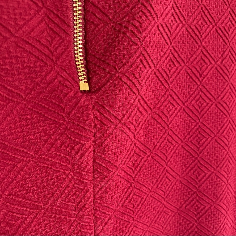 Crown & Ivy Dress Country Roads Signature Cranberry Tunic Burgundy Maroon - Picture 8 of 15